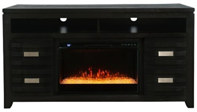 Jofran Inc. Altamonte Black 60" Electric Fireplace Media Console-3