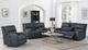 Titus Furniture Midnight Blue Power Rocker Recliner Chair-1