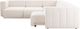 Four Hands Langham 5-Piece Crypton Nomad Snow Power Reclining Sectional-4