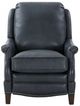 BarcaLounger® Ashebrooke Barone Navy Blue Leather Manual Recliner-4