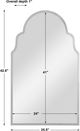Uttermost® Brayden Polished Nickel Arch Mirror-3