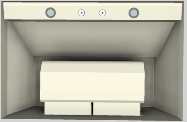 Vent-A-Hood® 36" Biscuit Wall Mounted Liner Insert-2