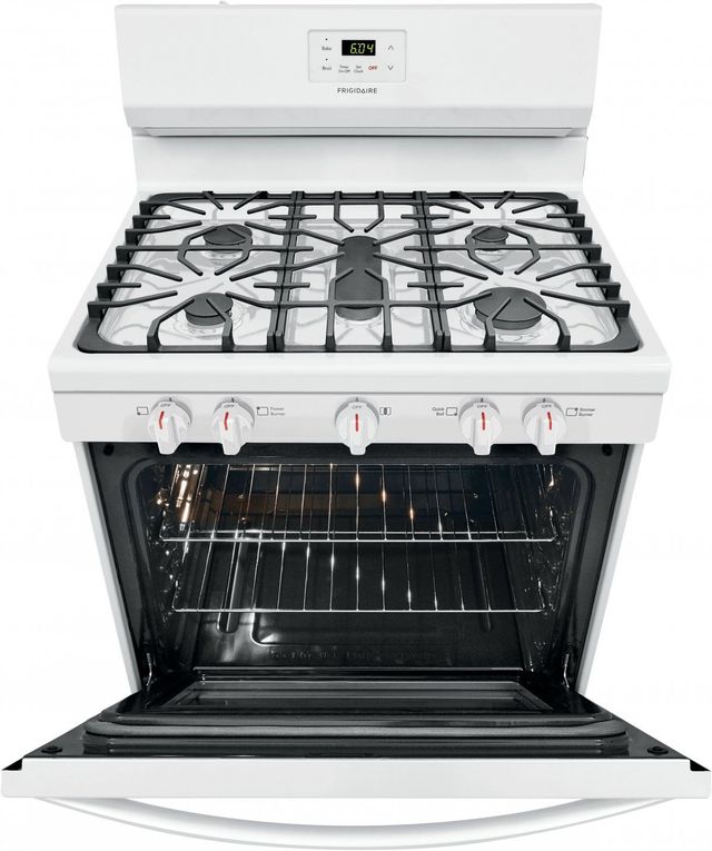 Frigidaire® 30" White Free Standing Gas Range-2