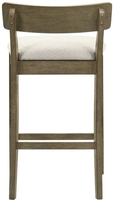 Armen Living Merie Putty Brown/White Counter Stool-4