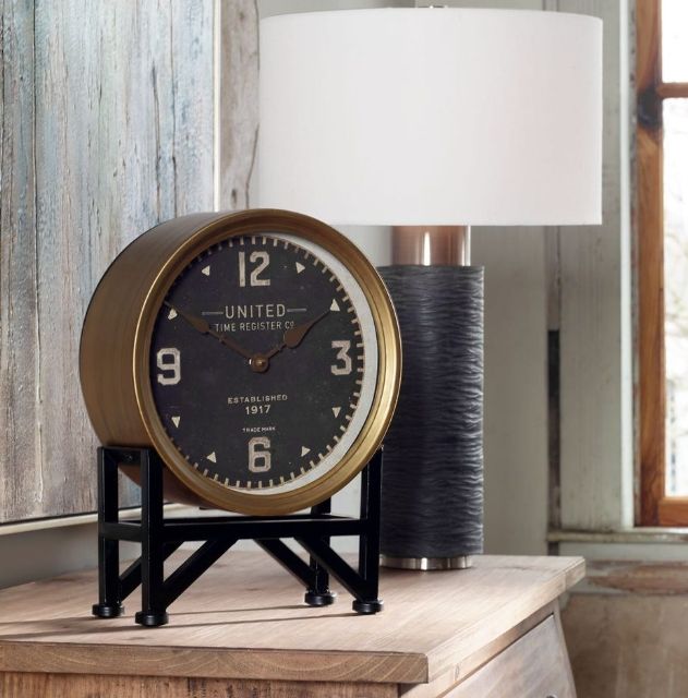 Uttermost® Shyam Brass Clock-2