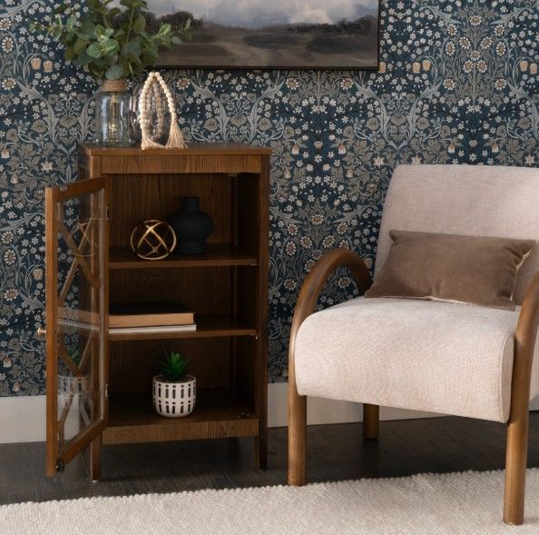 Linon Fetti Brown Small Cabinet-1