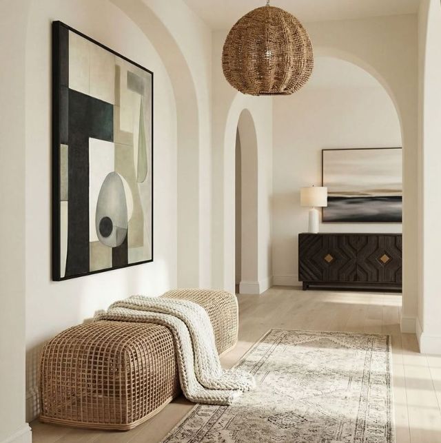 Uttermost® Tino Light Natural Rattan Bench-1