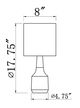 Surya Kent Gray Table Lamp-2