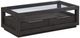 Modus Furniture Oxford Glass Top Coffee Table with Basalt Gray Base-0