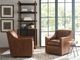Lexington Home Customizable Barrier Leather Swivel Chair-1