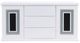 Global Furniture USA Monaco White Buffet-1