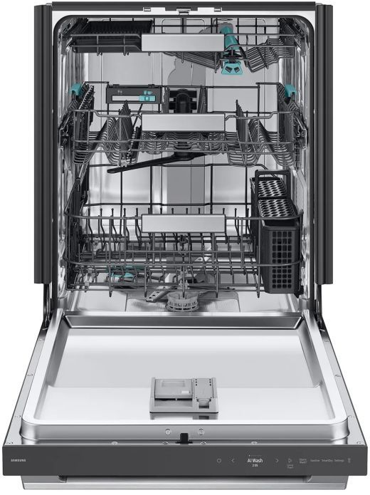 Samsung Bespoke AI 24" Fingerprint Resistant Stainless Steel Top Control Built-In Smart Dishwasher-1