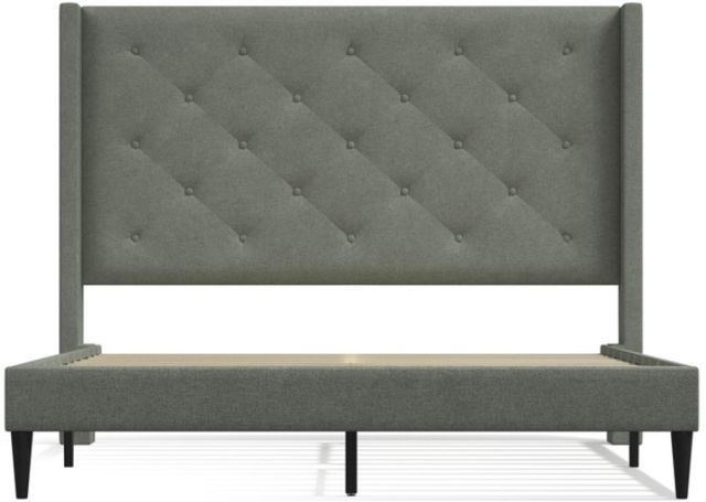 American Wholesale Furniture Carrington Stone King Upholstered Bed-1