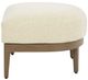 Signature Design by Ashley® Serene Bay Dark Brown/White Nuvella Outdoor Ottoman-2