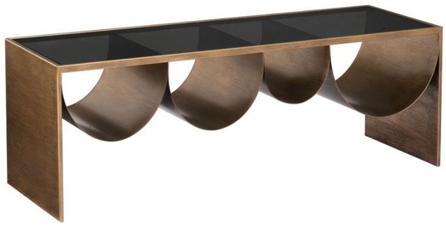 Zuo® Modern Reed Black/Brass Coffee Table-0