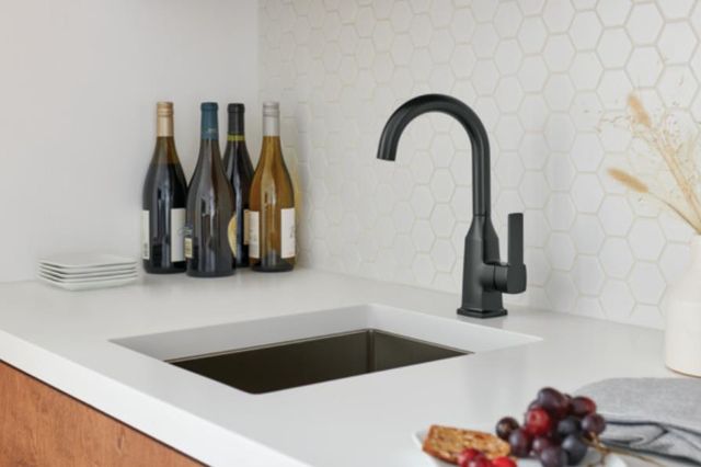 Peerless Ezra® Matte Black Single Handle Bar Faucet-1