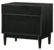 Armen Living Artemio Black 2-Drawer Nightstand with Shelf-3