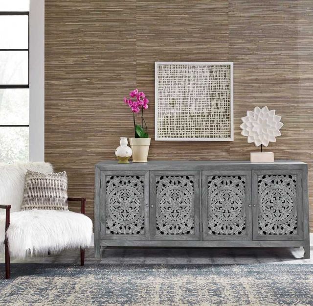 Liberty Furniture Marisol Soft Wash Gray 74" Accent TV Stand-1