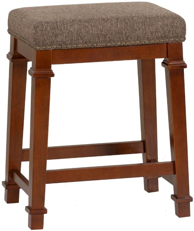 Linon Kennedy Brown/Tweed Counter Stool-0