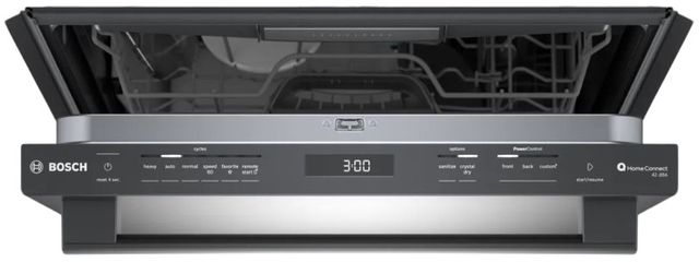 Bosch® 800 Series 24" Black Stainless Steel Top Control Built In Dishwasher-2