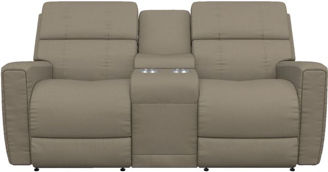 La-Z-Boy® Apollo Fossil Power Reclining Loveseat with Console and Headrest-1