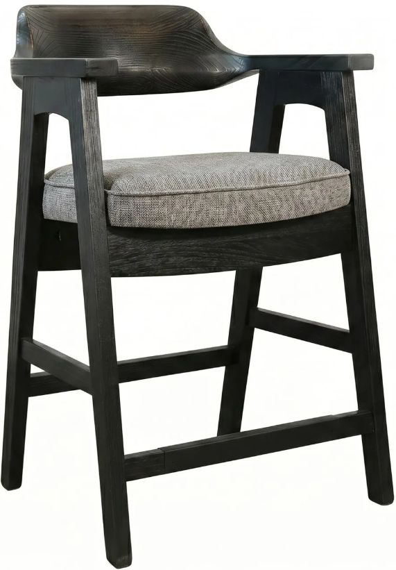 Sunny Designs™ Wren Gray/Umbra Black Counter Stool-0