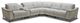 VIG Furniture Divani Casa Lloyd Gray Sectional with Recliners and Console-0