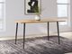 Signature Design by Ashley® Gretlynn Natural Dining Table with Black Base-4