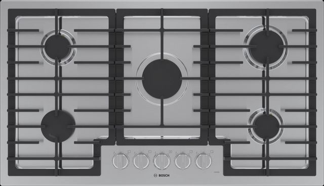 Bosch® 500 Series Stainless Steel Gas Cooktop | Plaza TV & Appliance