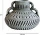 TOV Furniture Earthenware Aztec Blue Flower Vase-2