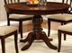 Furniture of America® Carlisle Brown Cherry Round Dining Table-2