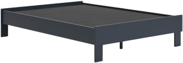 Signature Design by Ashley® Simmenfort Matte Navy Blue Full Platform Bed-1