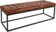 Jofran Inc. Global Archive Hogan Saddle Leather Bench-3