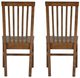 Linon Tory 2-Piece Walnut Dining Chair Set-5