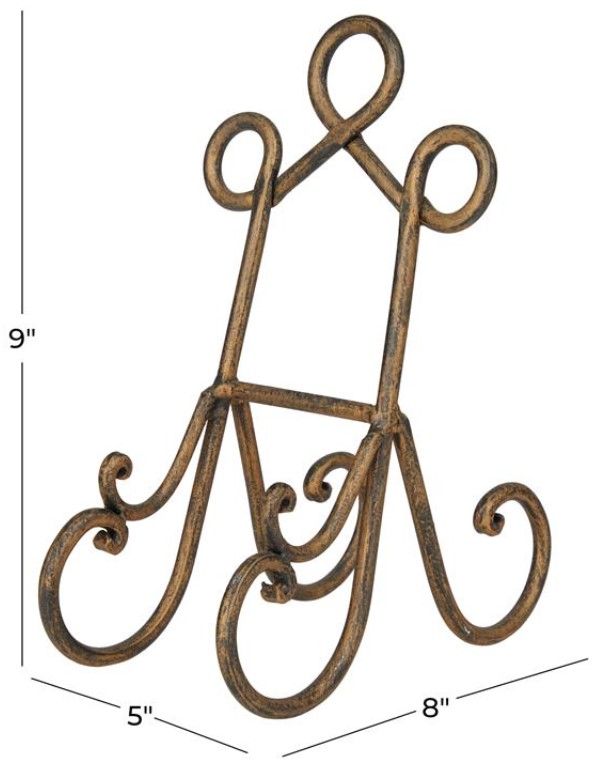Deco Marche Brown Scroll Display Easel-2