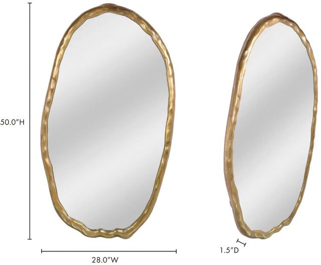 Moe's Home Collection Foundry Gold Mirror-2