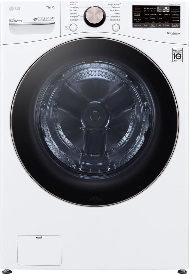 LG 4.5 Cu. Ft. White Front Load Washer-0