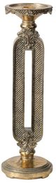 A & B Home Gold 14" Candle Holder-1