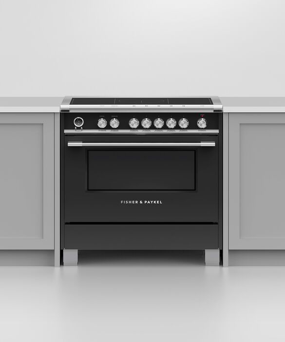 Fisher & Paykel Series 9 36" Black Pro Style Induction Range-3