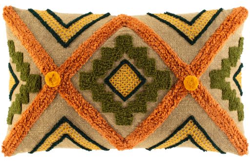 Surya Declan Olive 12"x20" Toss Pillow with Polyester Insert-0