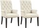 Coaster® Alana Beige/Smokey Black Arm Chair-4