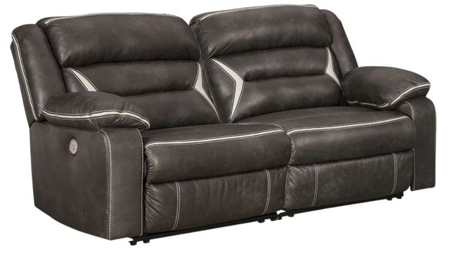 Signature Design by Ashley® Kincord 2-Piece Midnight Power Reclining Sectional Loveseat-0