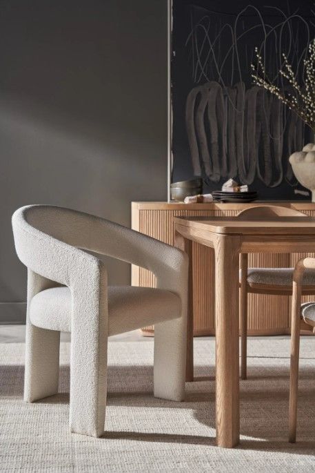 Universal Explore Home™ New Modern Vesper Canberra Ivory Arm Chair-1
