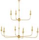 Currey & Company Nottaway Gold Two-Tier Chandelier-2
