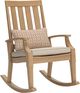 Signature Design by Ashley® Clare View Beige Fabric/Teak Outdoor Rocking Chair-0