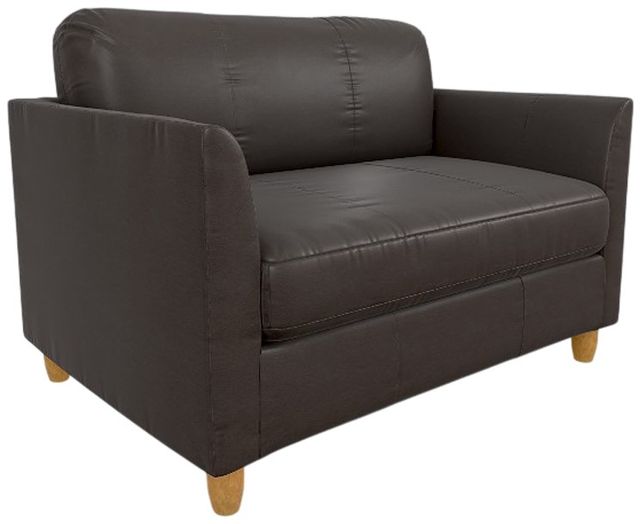 Best® Home Furnishings Customizable Bayment Leather Chair and a Half with Honey Birch Legs-0