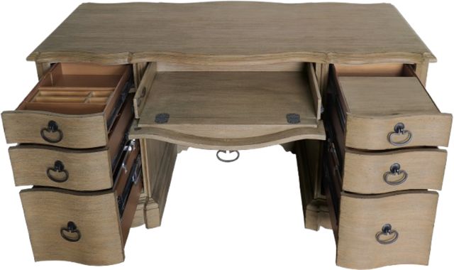 Hooker® Furniture Work Your Way Corsica Light Wood Junior Executive Desk-3