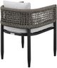 Armen Living Alegria Set of 2 Grey Outdoor Patio Dining Chair-4