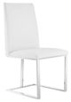 VIG Furniture Modrest Frankie Brushed Stainless Steel/White Dining Chair-0