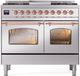 Ilve® Nostalgie II Series 40" Stainless Steel Pro Style Dual Fuel Range-0